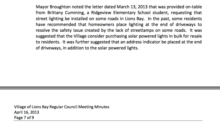 A student had their issue brought up in Council Chambers by the Mayor